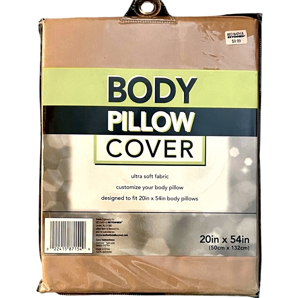 Ultra Soft Body Pillow Cover - Tan